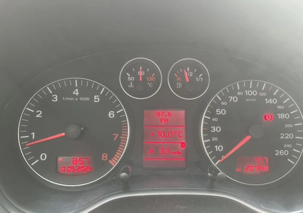 Audi A3 cena 16000 przebieg: 207000, rok produkcji 2005 z Hajnówka małe 106